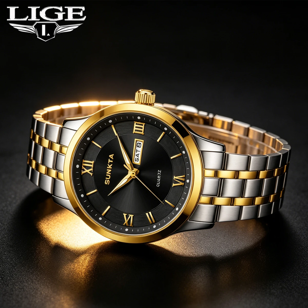LIGE Luxury Fashion Men Clock Waterproof Luminous Week Date Sports Man Wristwatch Stainless Steel Men's Quartz Watches Reloj
LIGE Luxury Fashion Men Clock Waterproof Luminous Week Date Sports Man Wristwatch Stainless Steel Men's Quartz Watches Reloj