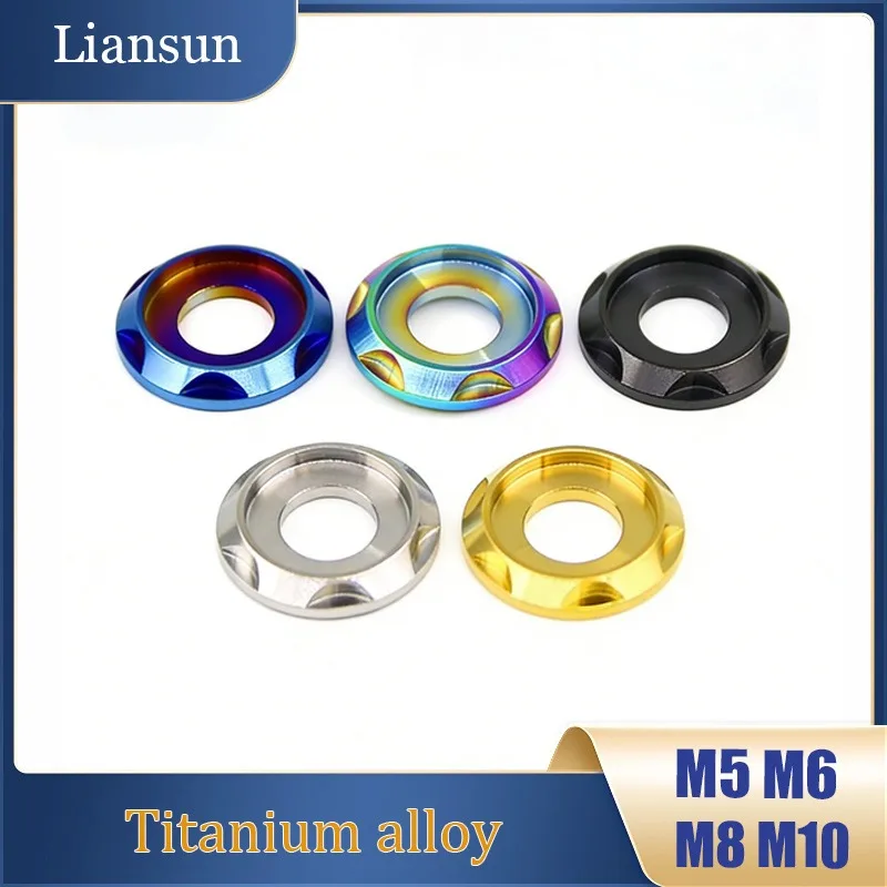 2-10pcs Titanium Alloy Washer M5 M6 M8 M10 Colorful Fancy Decorative Step Gasket Spacer for Bike Motorcycle Car
2-10pcs Titanium Alloy Washer M5 M6 M8 M10 Colorful Fancy Decorative Step Gasket Spacer for Bike Motorcycle Car