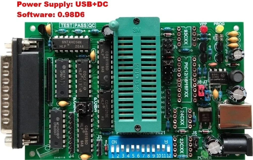PCB5 Multifunctional Programmer Willem Burner EPROM FLASH MCU Mainboard BIOS Write
PCB5 Multifunctional Programmer Willem Burner EPROM FLASH MCU Mainboard BIOS Write