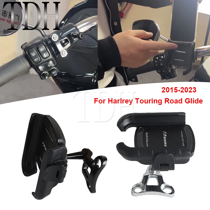 Крепление для мобильного телефона на руль, GPS-базовый кронштейн, рамка для Harley Road Glide Ultra Limited CVO ST, держатель для навигации по телефону на мотоцикле
Крепление для мобильного телефона на руль, GPS-базовый кронштейн, рамка для Harley Road Glide Ultra Limited CVO ST, держатель для навигации по телефону на мотоцикле