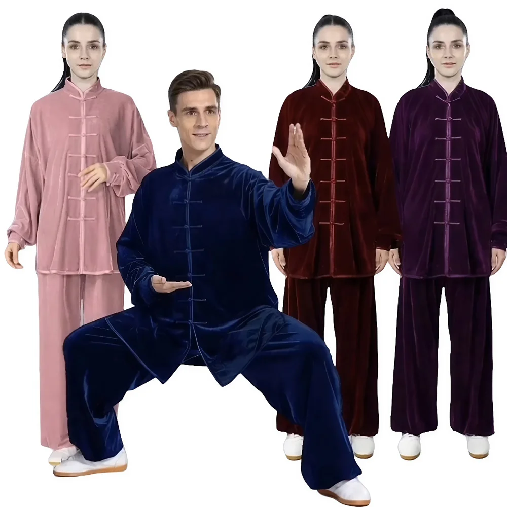 USHINE Unisex Gold Velvet Tai Chi Uniform - Autumn Winter Traditional Chinese Kung Fu Suit Martial Arts Training Outfit
USHINE Unisex Gold Velvet Tai Chi Uniform - Autumn Winter Traditional Chinese Kung Fu Suit Martial Arts Training Outfit