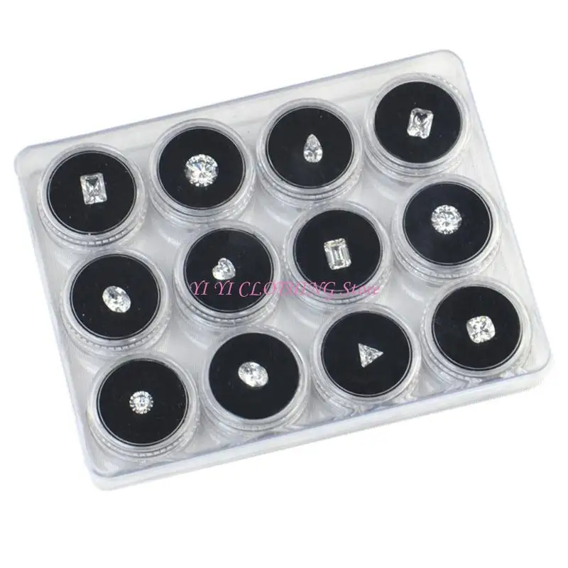 N5KF Plastic Foam Lined Clear Crystal Holder Organizers Box 12 Compartments Jewelry Showcase Tray For Retail Store Home Use
N5KF Plastic Foam Lined Clear Crystal Holder Organizers Box 12 Compartments Jewelry Showcase Tray For Retail Store Home Use