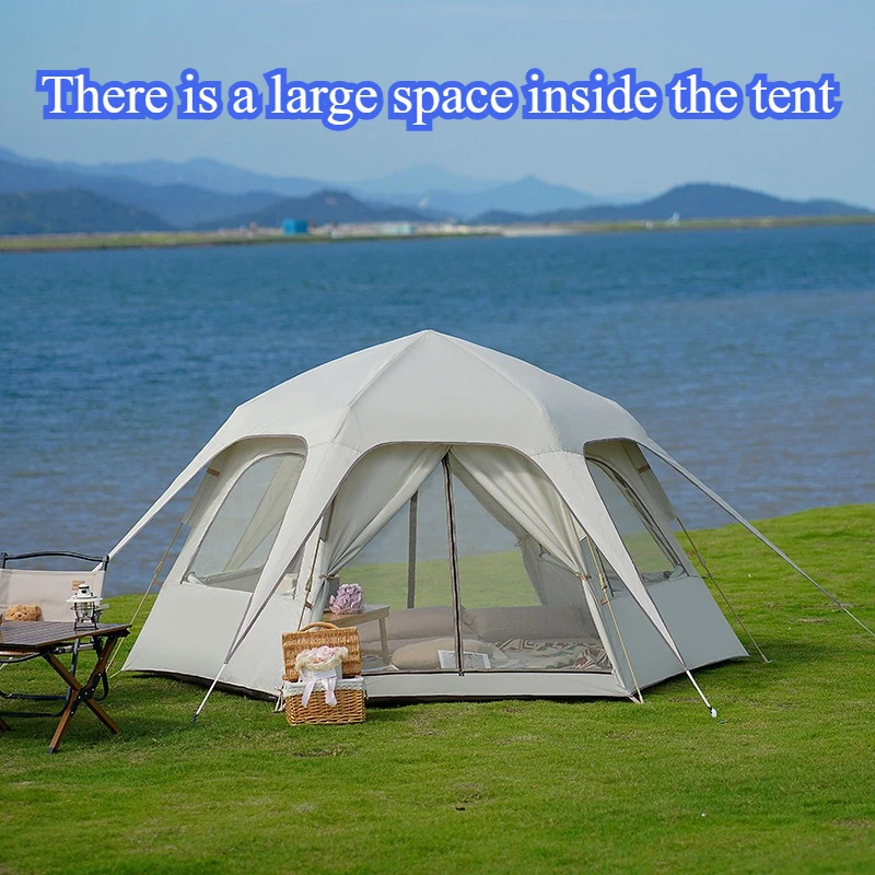 Портативная уличная палатка для кемпинга, складная автоматическая непромокаемая утолщенная сферическая палатка с солнцезащитным кремом, просторное стабильное оборудование для кемпинга
Портативная уличная палатка для кемпинга, складная автоматическая непромокаемая утолщенная сферическая палатка с солнцезащитным кремом, просторное стабильное оборудование для кемпинга