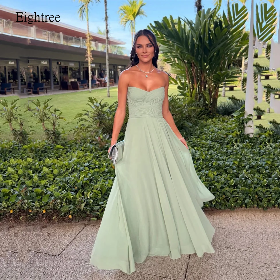 Eightree Simple Light Green Sweetheart Neck A Line Prom Gowns Backless Pleated Party Gown Floor Length Evening Dress Customized
Eightree Simple Light Green Sweetheart Neck A Line Prom Gowns Backless Pleated Party Gown Floor Length Evening Dress Customized