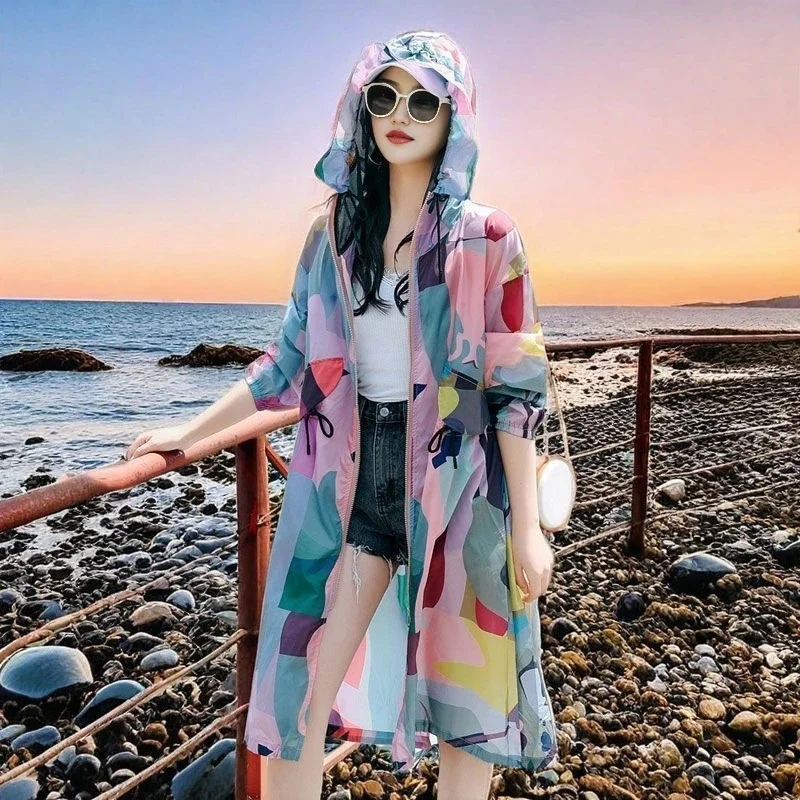 NEW 2025 Women Sun Protection Clothing Lightweight Breathable Camouflage Windbreaker Coat Summer Korean Loose Outdoor Sun Jacket
NEW 2025 Women Sun Protection Clothing Lightweight Breathable Camouflage Windbreaker Coat Summer Korean Loose Outdoor Sun Jacket