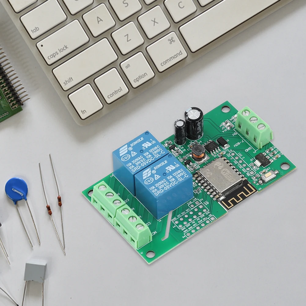 ESP8266 WIFI релейная плата двухканальный переключатель плата контроллера DC 5 В 10A ESP-12F макетная плата на базе Arduino
ESP8266 WIFI релейная плата двухканальный переключатель плата контроллера DC 5 В 10A ESP-12F макетная плата на базе Arduino