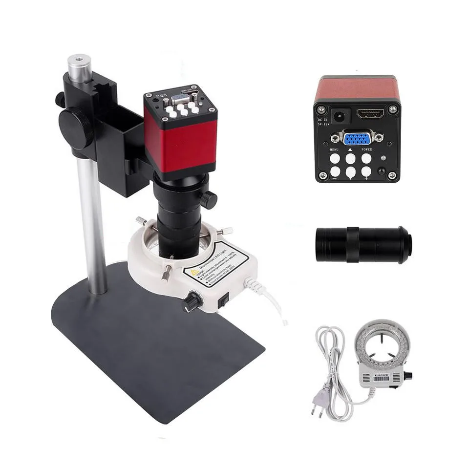 Digital VGA Industrial Microscope Camera HD 13MP 60F/S C Mount Lens LED Ring Light Metal Stand IP53 Rated 1 Year Warranty Manual
Digital VGA Industrial Microscope Camera HD 13MP 60F/S C Mount Lens LED Ring Light Metal Stand IP53 Rated 1 Year Warranty Manual