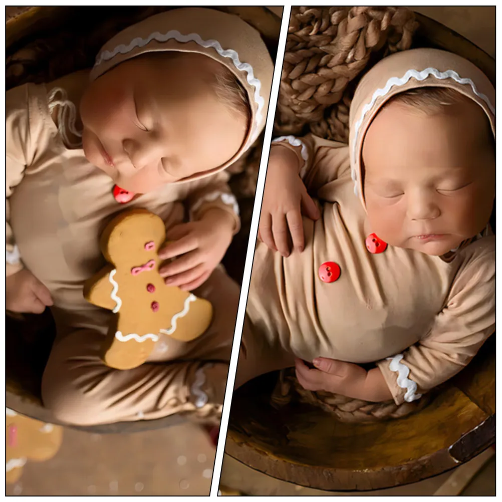 1Set Gingerbread Baby Long Sleeve Romper Christmas Party Photography Outfit Newborn Infant Bodysuit Hat Long Sleeve Romper
1Set Gingerbread Baby Long Sleeve Romper Christmas Party Photography Outfit Newborn Infant Bodysuit Hat Long Sleeve Romper