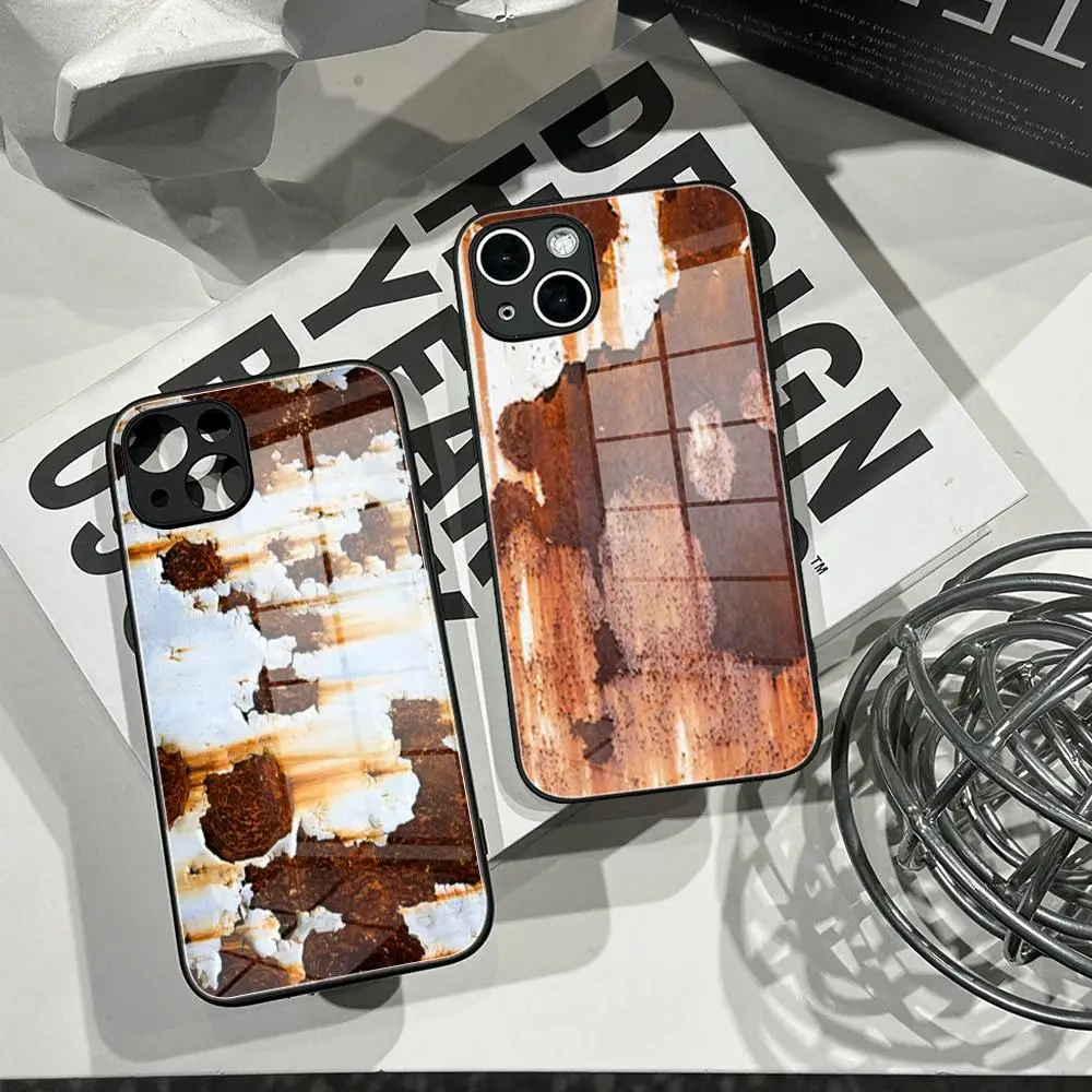 Retro Rust Pattern Electroplate Silver IMD Phone Case For iPhone17 16E 11 12 13 14 15 Pro Max 7 8 Plus X Max XR Glass phone case
Retro Rust Pattern Electroplate Silver IMD Phone Case For iPhone17 16E 11 12 13 14 15 Pro Max 7 8 Plus X Max XR Glass phone case