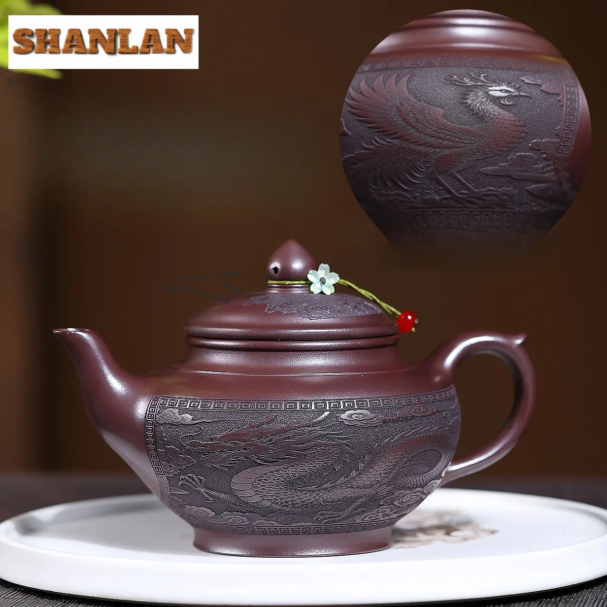 440ml Classic Yixing Purple Clay Teapots Famous Master Handmade Laughing Sakura Pot Raw Ore Stone Red Mud Kettle Zisha Tea Set
440ml Classic Yixing Purple Clay Teapots Famous Master Handmade Laughing Sakura Pot Raw Ore Stone Red Mud Kettle Zisha Tea Set