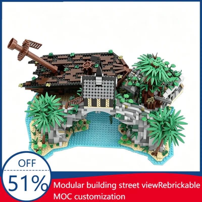 2775Pcs Dominica Pirate Beach Custom Building Blocks Island Adventure Scene Model Educational Assembly Toy Collectors Xmas Gift
2775Pcs Dominica Pirate Beach Custom Building Blocks Island Adventure Scene Model Educational Assembly Toy Collectors Xmas Gift