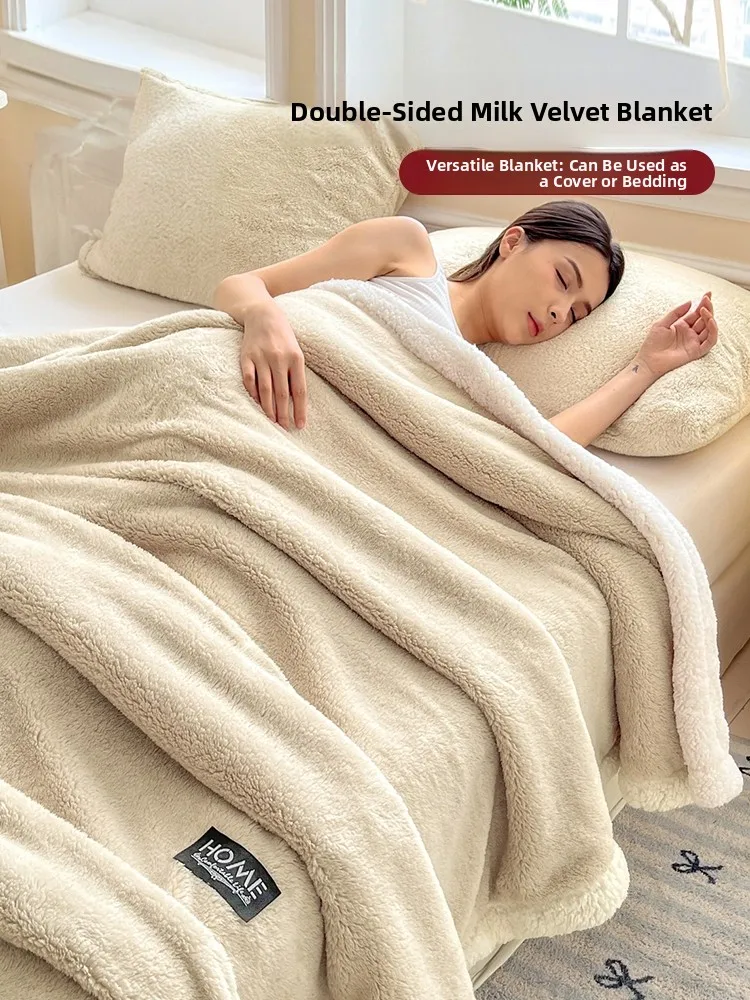 Warmth Winter Lamb Velvet Blanket Sofa Nap Blanket Thiened Double Weave Anti-static High Breathabili Polyester Fiber
Warmth Winter Lamb Velvet Blanket Sofa Nap Blanket Thiened Double Weave Anti-static High Breathabili Polyester Fiber