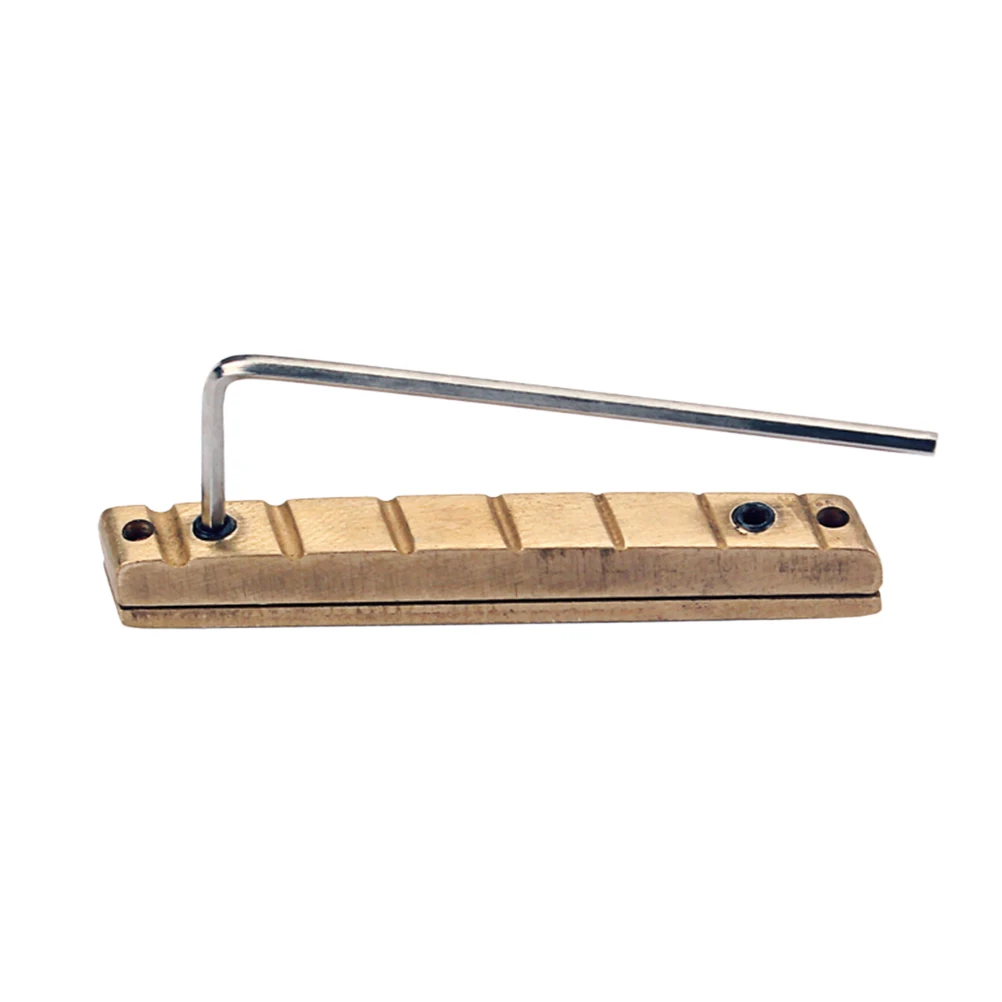 Brass Nut Bridge Replacement Parts For Acoustic Guitar Adjustable Bell Portable Sturdy Standard Size Professional Use Guitar
Brass Nut Bridge Replacement Parts For Acoustic Guitar Adjustable Bell Portable Sturdy Standard Size Professional Use Guitar