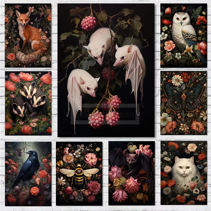 Dark Academia Floral Animals Scene DIY Diamond Painting Kit For Home Room Gothic Cottagecore Decor Gift Mosaic Full Drill Set
Dark Academia Floral Animals Scene DIY Diamond Painting Kit For Home Room Gothic Cottagecore Decor Gift Mosaic Full Drill Set