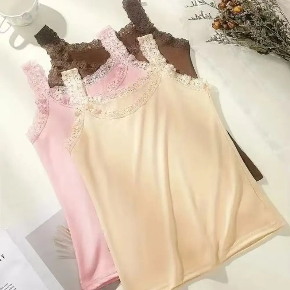 Casual U Neck Summer Tank Tops With Lace Slim Cami Top Shirt Underwear Sleeveless Vest Corset Daily Use
Casual U Neck Summer Tank Tops With Lace Slim Cami Top Shirt Underwear Sleeveless Vest Corset Daily Use