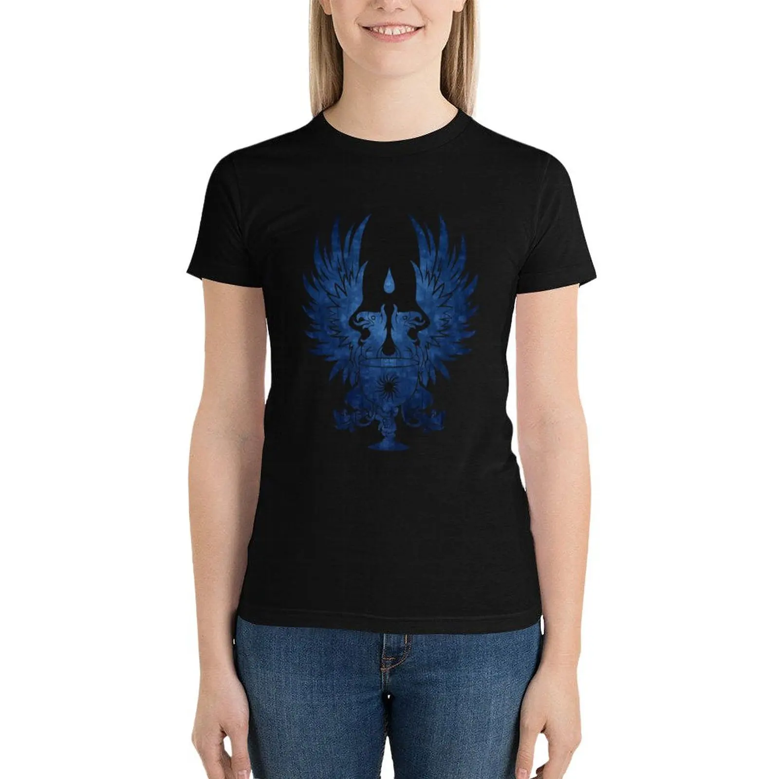 Dragon Age: Grey Warden Blue T-Shirt Female clothing cute tops lady clothes aesthetic clothes summer clothes for Women
Dragon Age: Grey Warden Blue T-Shirt Female clothing cute tops lady clothes aesthetic clothes summer clothes for Women