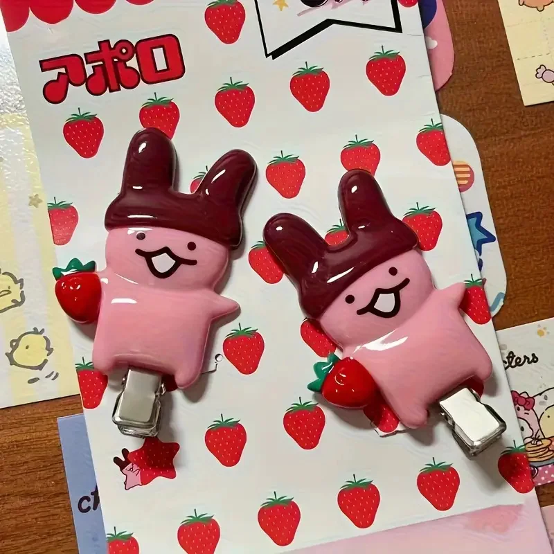 4Pc Strawberry Chocolate Bunny Hairpins Cute Cartoon Design Durable Plastic Hair Accessories Styling Fixed Decorative Hair Pinch
4Pc Strawberry Chocolate Bunny Hairpins Cute Cartoon Design Durable Plastic Hair Accessories Styling Fixed Decorative Hair Pinch
