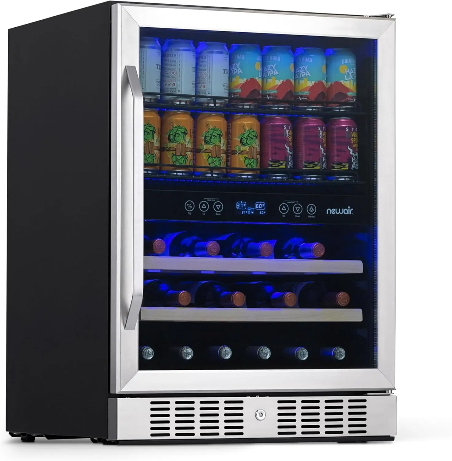 24" Dual Zone Beverage Refrigerator & Wine Cooler for 20 Bottles & 70 Cans | Freestanding or Built-In Under Counter Mini
24" Dual Zone Beverage Refrigerator & Wine Cooler for 20 Bottles & 70 Cans | Freestanding or Built-In Under Counter Mini