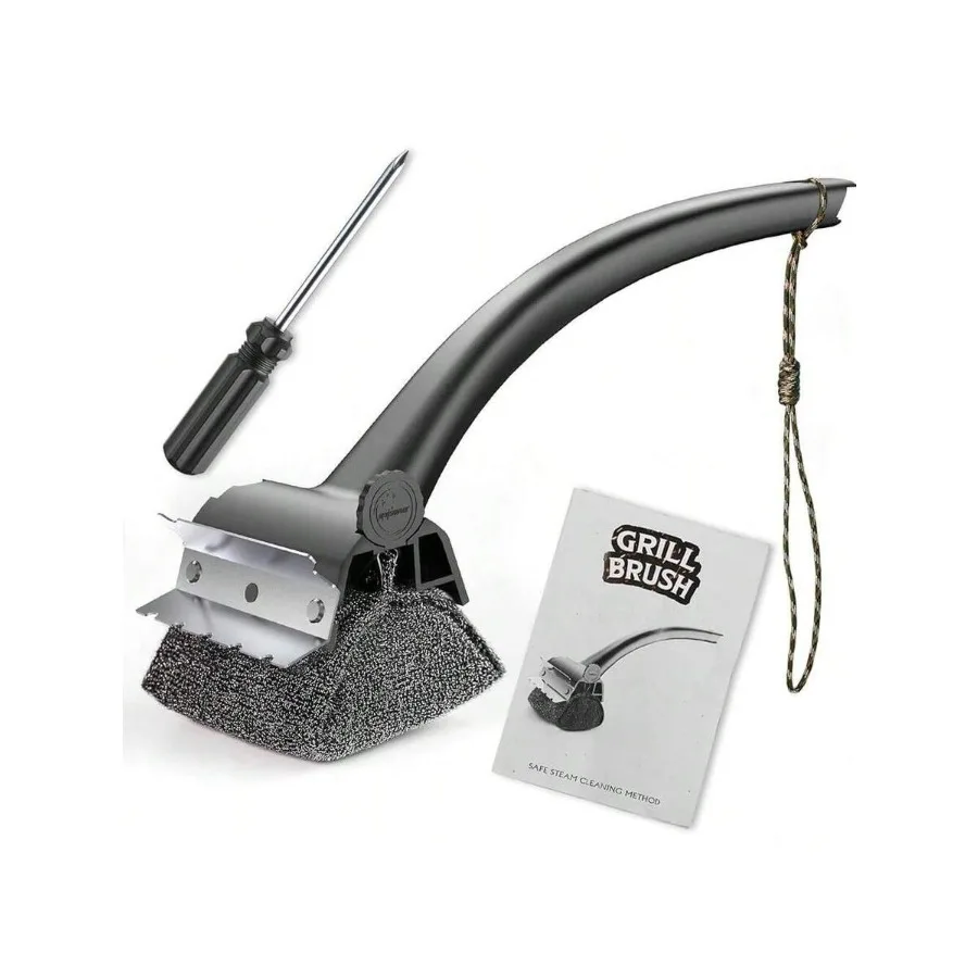 【New style】BBQ Grill Brush Bristle Free - Grill Cleaner Brush With Replaceable Heads For Cast Iron/Stainless Steel Porcelain/Ga
【New style】BBQ Grill Brush Bristle Free - Grill Cleaner Brush With Replaceable Heads For Cast Iron/Stainless Steel Porcelain/Ga