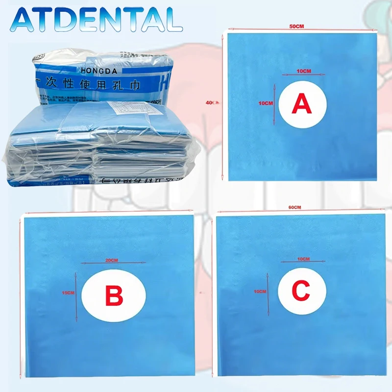 Nonwoven Blue Sterile Disposable Dental Drape Operating Room Surgical Towel Hole Cover Individual Pack
Nonwoven Blue Sterile Disposable Dental Drape Operating Room Surgical Towel Hole Cover Individual Pack