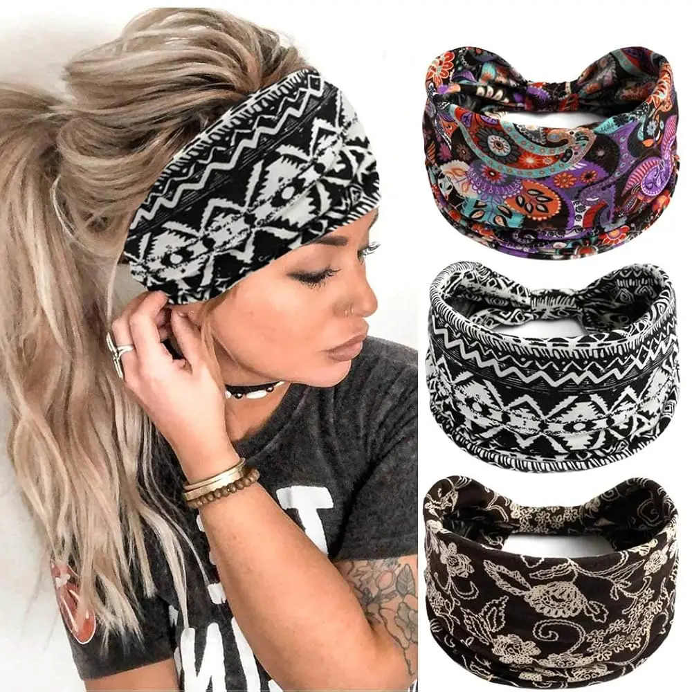 GORTIN Boho Headbands Leopard Hair Bands Knoted Turban Headband Stretch Twist Head Wraps Stripe Cloth Head Bands for Women an
GORTIN Boho Headbands Leopard Hair Bands Knoted Turban Headband Stretch Twist Head Wraps Stripe Cloth Head Bands for Women an