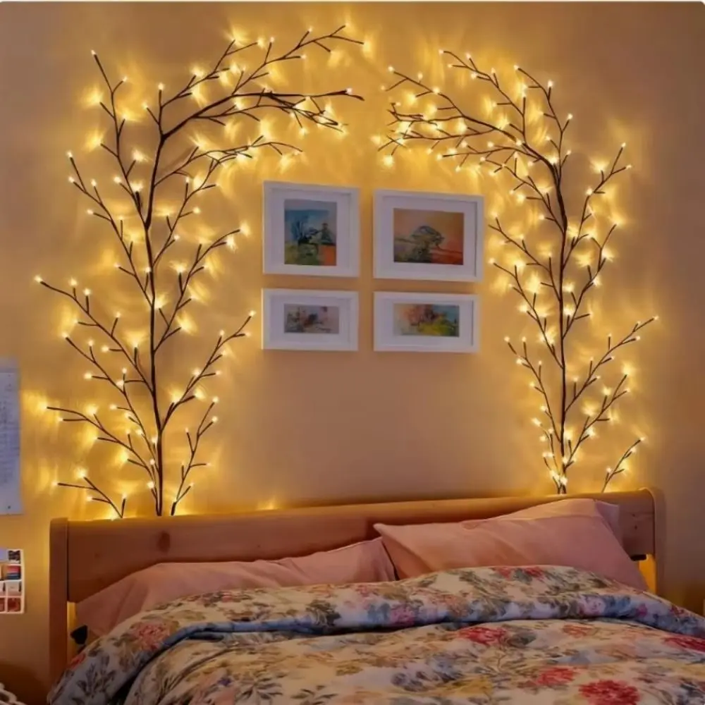 48/72/96 LED Vine Decorative Lights USB Powered Bendable Willow Vine Branch Lights 8 Lighting Mode Indoor String Lights
48/72/96 LED Vine Decorative Lights USB Powered Bendable Willow Vine Branch Lights 8 Lighting Mode Indoor String Lights