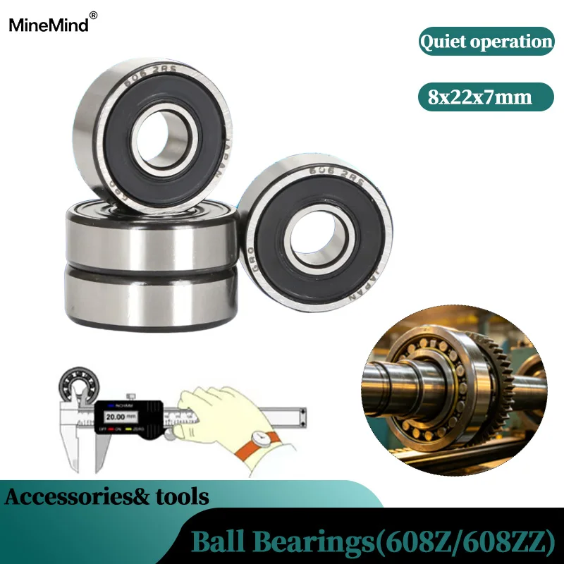 8x22x7mm Ball Bearings 608Z 608ZZ ABEC-7 Deep Groove Mini Ball Bearing Carbon Steel for Skateboard Scooter 3D Printer Parts
8x22x7mm Ball Bearings 608Z 608ZZ ABEC-7 Deep Groove Mini Ball Bearing Carbon Steel for Skateboard Scooter 3D Printer Parts