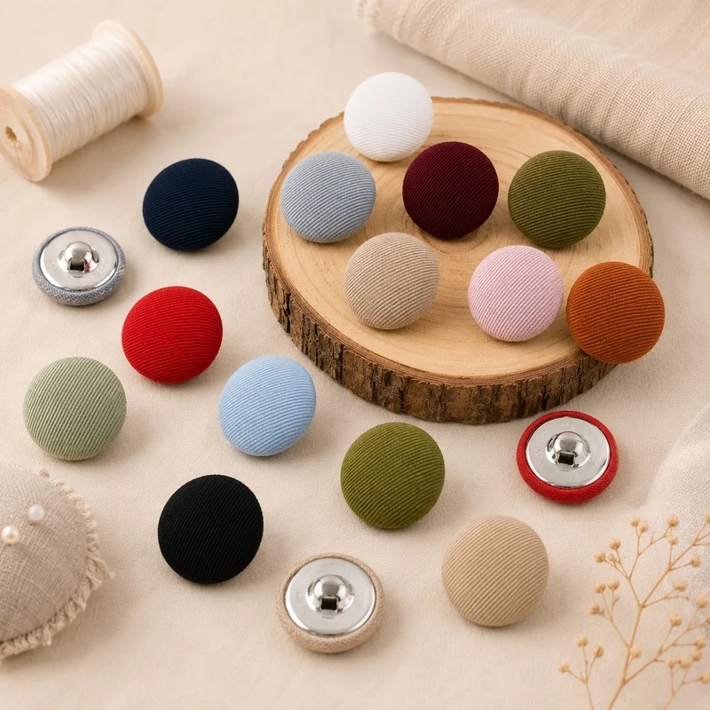 50Pcs 11-30mm Cloth Covered Buttons Round Shank Fasteners for Suit Coat Dress Garment Sewing DIY Decorative Accessory Set Bulk
50Pcs 11-30mm Cloth Covered Buttons Round Shank Fasteners for Suit Coat Dress Garment Sewing DIY Decorative Accessory Set Bulk
