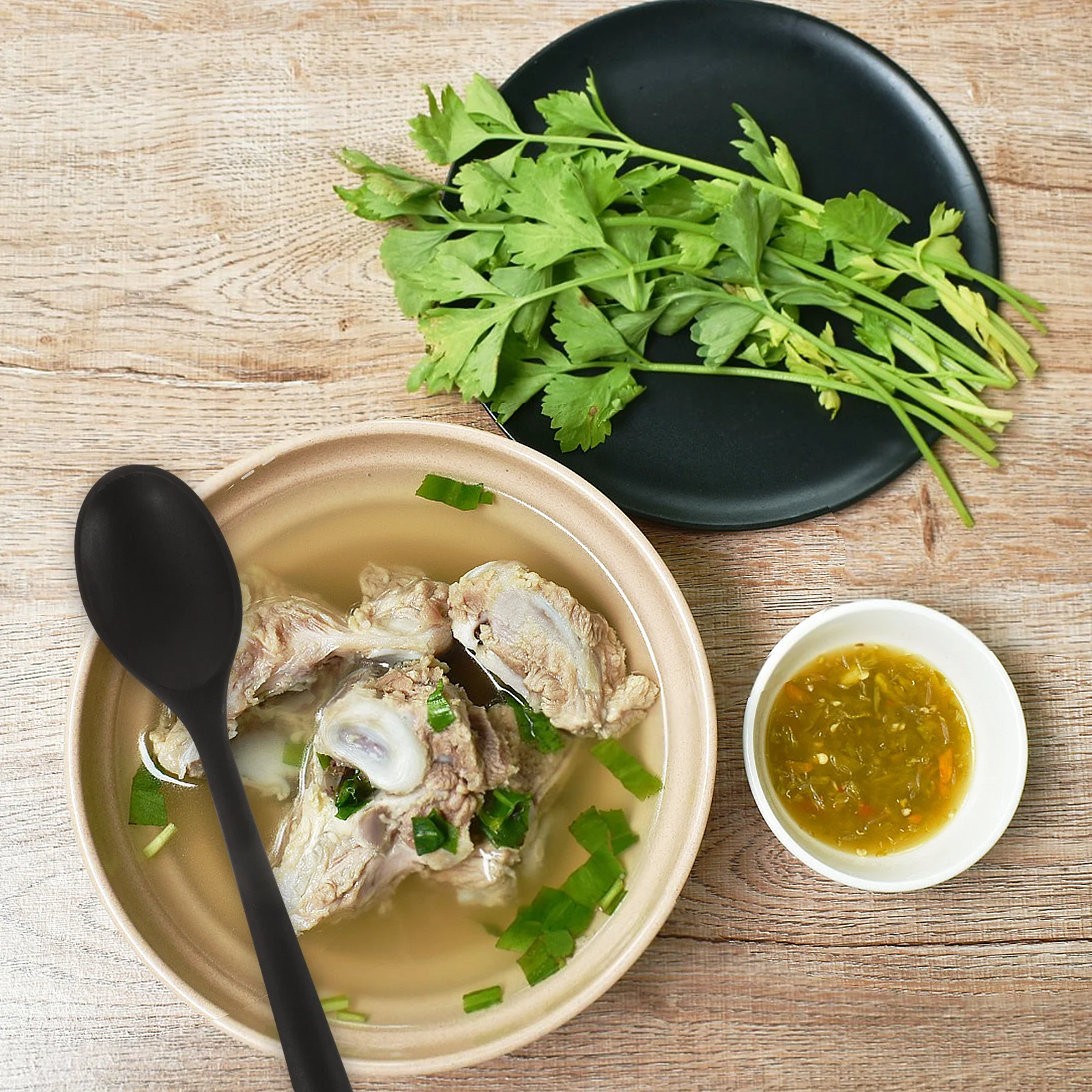 6Pcs Silicone Soup Spoons Household Cooking Utensils Multipurpose Kitchen Supplies Nonstick Mixing Serving Tools
6Pcs Silicone Soup Spoons Household Cooking Utensils Multipurpose Kitchen Supplies Nonstick Mixing Serving Tools