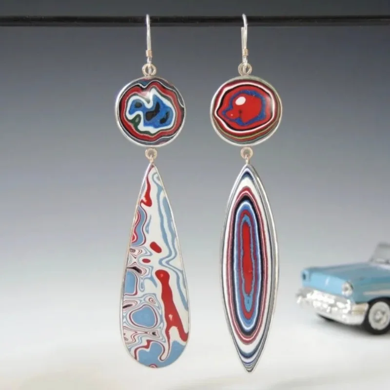 Ethnic Silver Color Women's Earrings Vintage Design Paste Multicolor Pattern Dangle Earrings Woman Jewelry
Ethnic Silver Color Women's Earrings Vintage Design Paste Multicolor Pattern Dangle Earrings Woman Jewelry