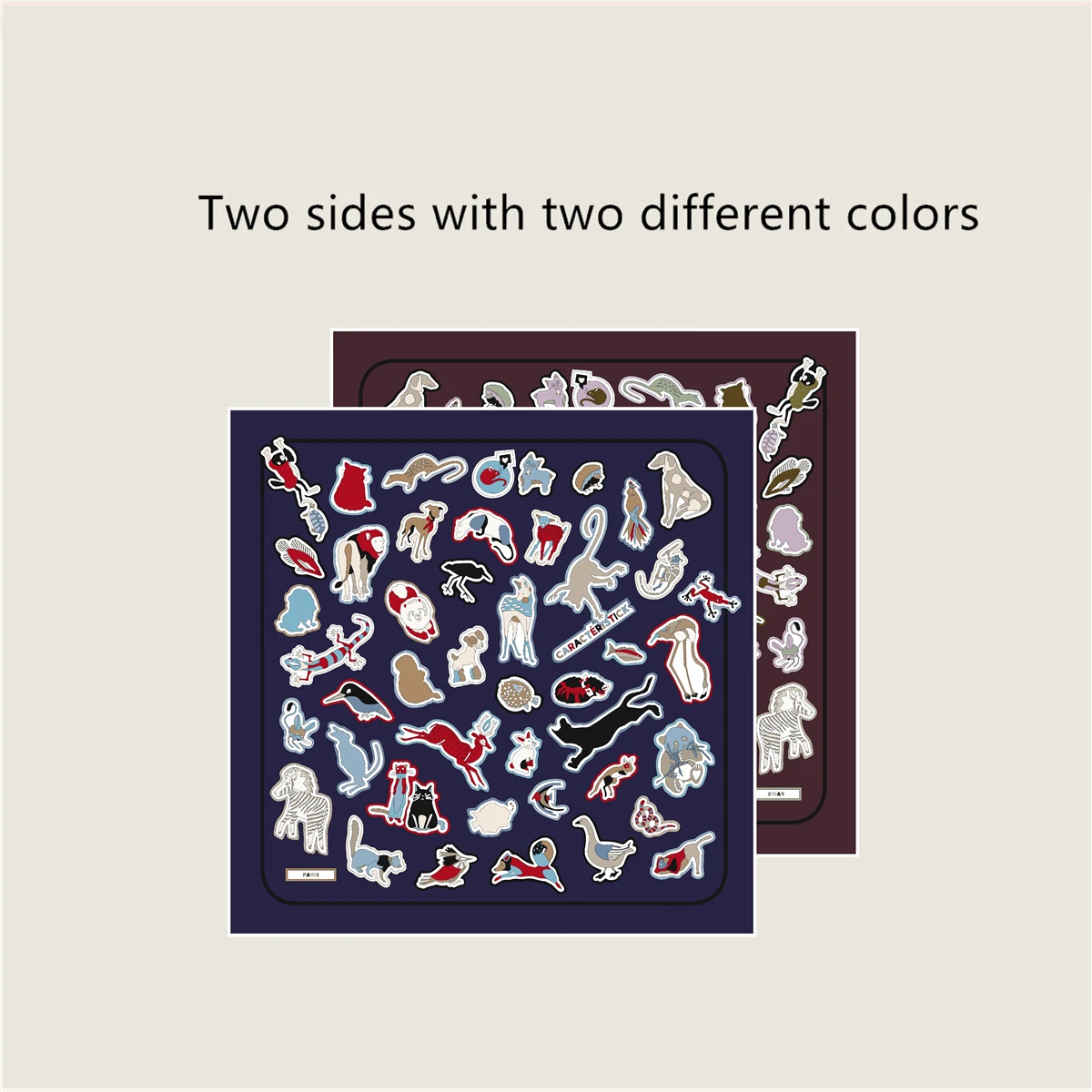 Luxury Designer Double Face Scarf Women Square Bandanas Silk Twill with Hand-rolled Edges Women's Head Scarves 53
Luxury Designer Double Face Scarf Women Square Bandanas Silk Twill with Hand-rolled Edges Women's Head Scarves 53