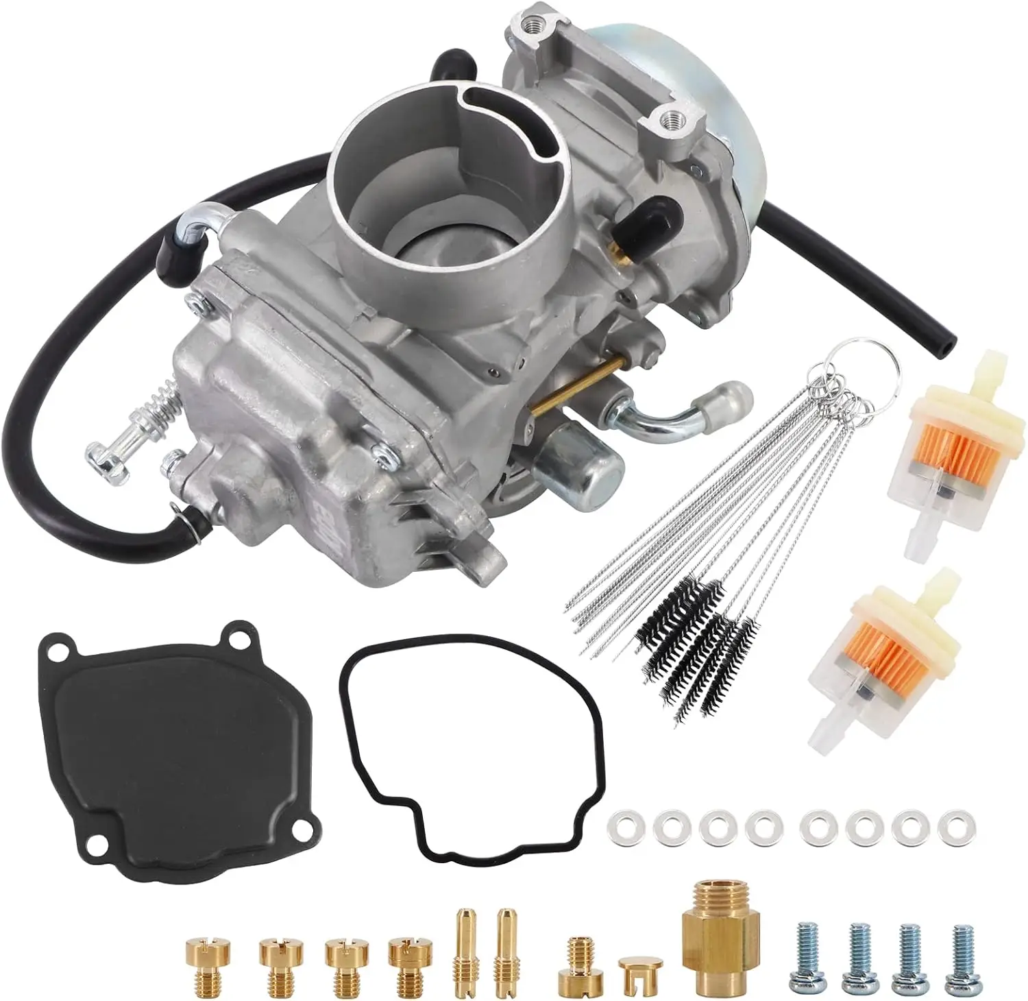 Карбюратор для Polaris Sportsman500 1996-1998OEM, номер детали 3130754 3130665, с топливным фильтром и набором инструментов для очистки углеродной грязи
Карбюратор для Polaris Sportsman500 1996-1998OEM, номер детали 3130754 3130665, с топливным фильтром и набором инструментов для очистки углеродной грязи