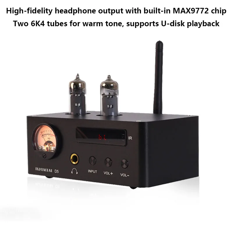 Audiophile Tube Power Amplifier Bluetooth 5.0 80W*2 High Power HIFI Amplifier NE5532+MA12070 Chip Infrared Remote Control
Audiophile Tube Power Amplifier Bluetooth 5.0 80W*2 High Power HIFI Amplifier NE5532+MA12070 Chip Infrared Remote Control