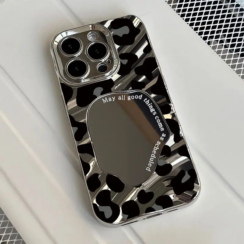 Phone Case For iPhone 16 15 14 13 12 11 X XS XR Pro Max Plus New Korean INS Creative Leopard Print Mirror Protective Cover
Phone Case For iPhone 16 15 14 13 12 11 X XS XR Pro Max Plus New Korean INS Creative Leopard Print Mirror Protective Cover
