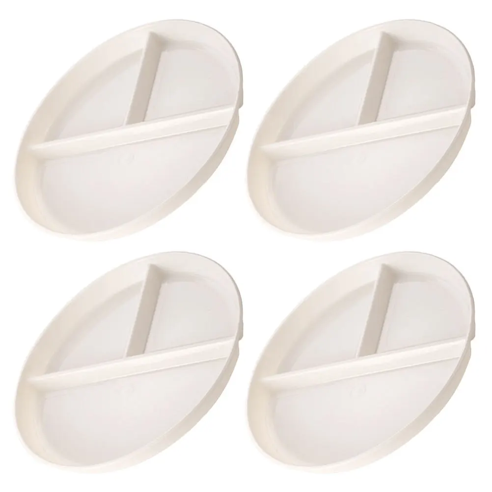 4pcs Divided Plates 4-Section Food Storage Plate Reusable Compartment Dinner Tray Dishwasher Safe For Kids Adults Home Office
4pcs Divided Plates 4-Section Food Storage Plate Reusable Compartment Dinner Tray Dishwasher Safe For Kids Adults Home Office