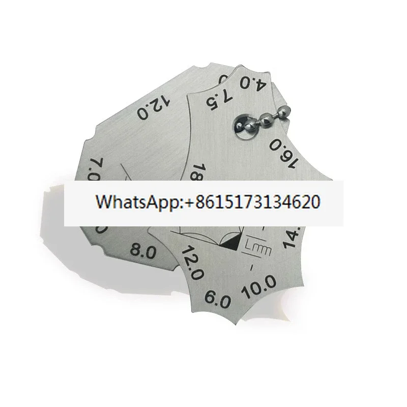 5PCS Precision weld inspection ruler, welding gauge, weld fillet gauge
5PCS Precision weld inspection ruler, welding gauge, weld fillet gauge