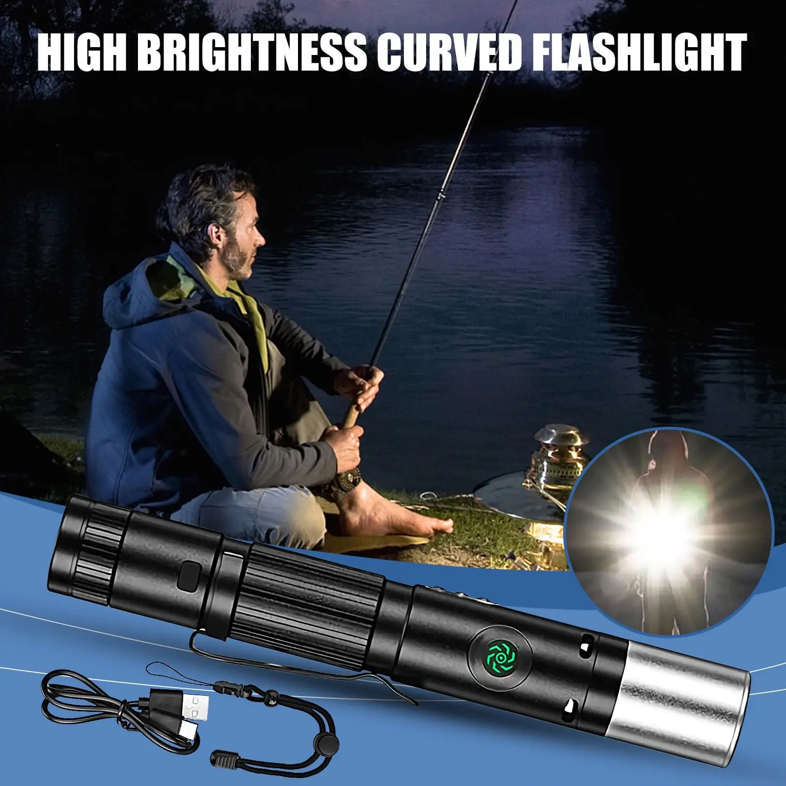 LED Flashlight Rechargeable Bright Flashlight Handheld Adjustable Modes Magnetic Torch Light Lamp For Camping Outdoor Survival 
LED Flashlight Rechargeable Bright Flashlight Handheld Adjustable Modes Magnetic Torch Light Lamp For Camping Outdoor Survival