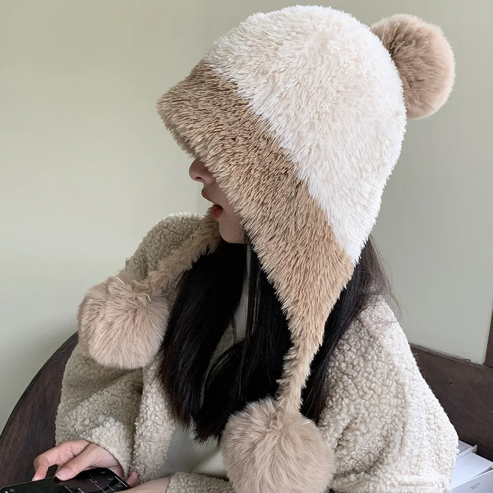 Casual Windproof Knitted Plush Hat Coldproof Keep Warm Beanies Cap Thickened Ear Protection Hat Outdoor Cycling
Casual Windproof Knitted Plush Hat Coldproof Keep Warm Beanies Cap Thickened Ear Protection Hat Outdoor Cycling