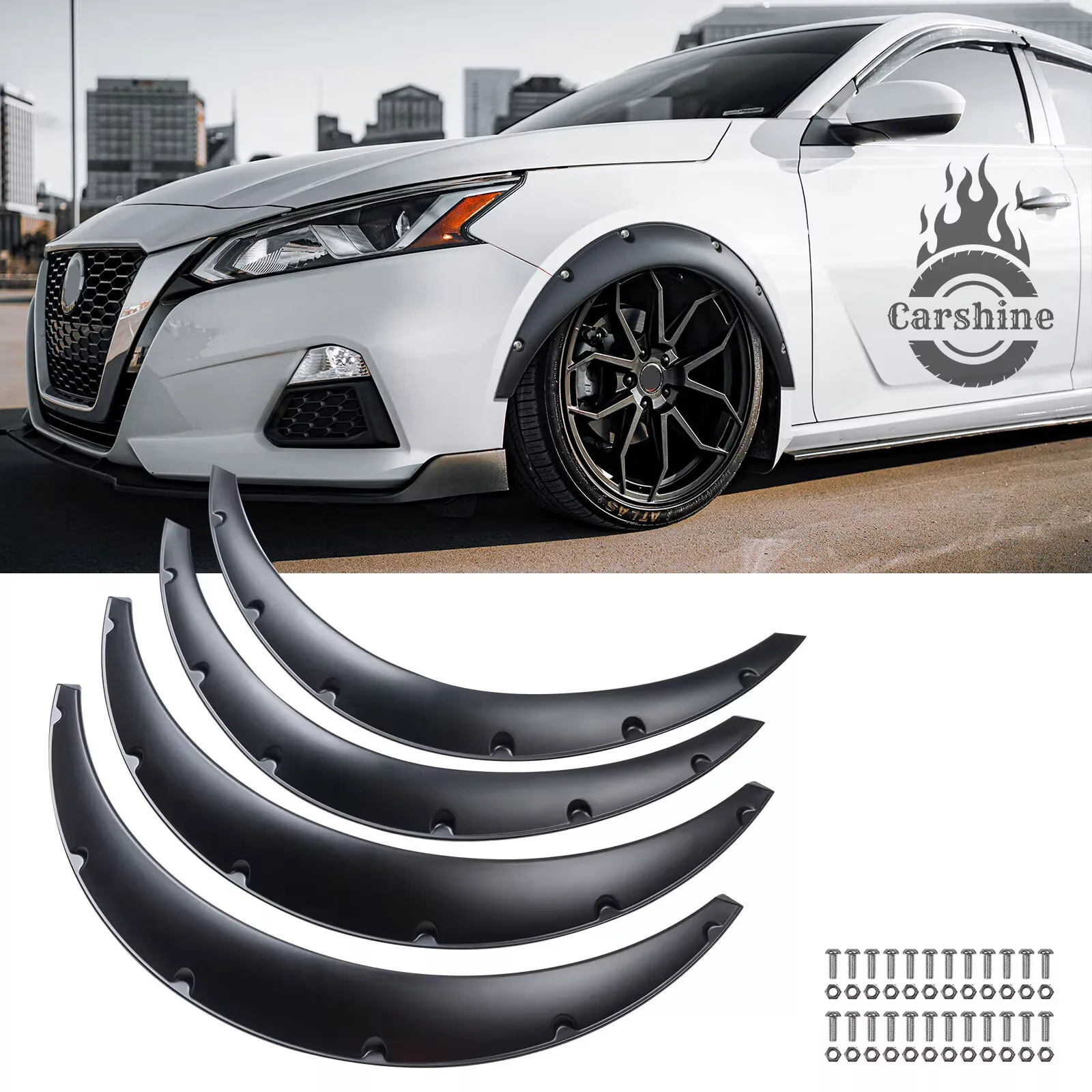 4pcs Fender Flares Extension Wide Body Kit Wheel Arches Black For Nissan Altima
4pcs Fender Flares Extension Wide Body Kit Wheel Arches Black For Nissan Altima