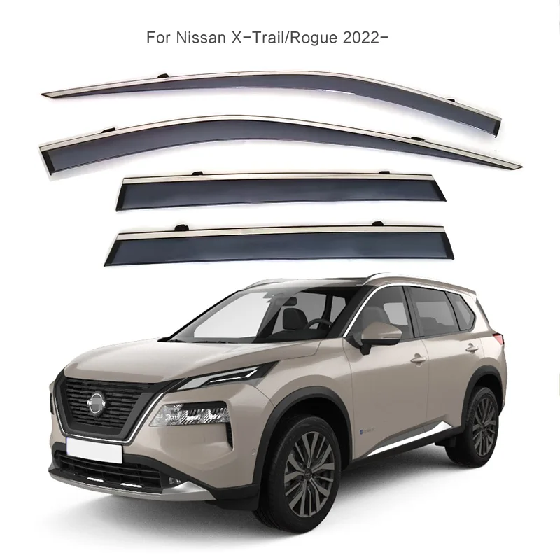 For Nissan X-Trail/Rogue 2022-on T33 Window Visors Car Rain Guards Wind Deflectors Sun Vent Shade Auto Exterior Accessories
For Nissan X-Trail/Rogue 2022-on T33 Window Visors Car Rain Guards Wind Deflectors Sun Vent Shade Auto Exterior Accessories