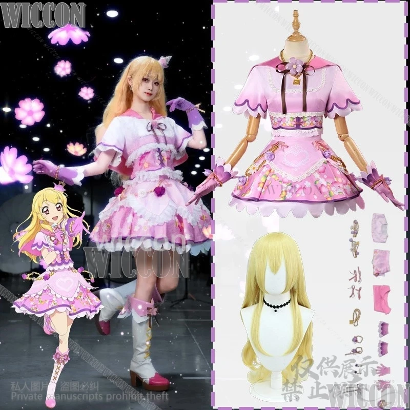 Anime Aikatsu Cosplay Hoshimiya Ichigo Performance Lilac Cake Dress Kawaii Idol Pink Lolita Wig Girl Comic Con Outfit Customized
Anime Aikatsu Cosplay Hoshimiya Ichigo Performance Lilac Cake Dress Kawaii Idol Pink Lolita Wig Girl Comic Con Outfit Customized