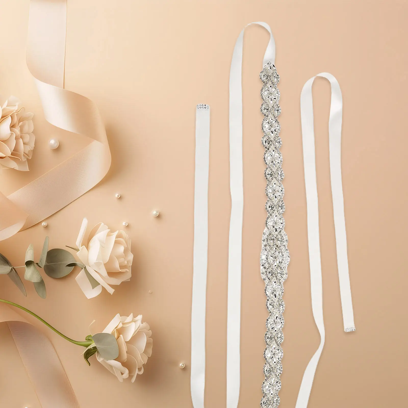 Rhinestone Bridal Belt Glitter Adjustable Waist Corset Wedding Dress Sash Jeweled Belt for Bride Bridesmaid Formal Gown
Rhinestone Bridal Belt Glitter Adjustable Waist Corset Wedding Dress Sash Jeweled Belt for Bride Bridesmaid Formal Gown