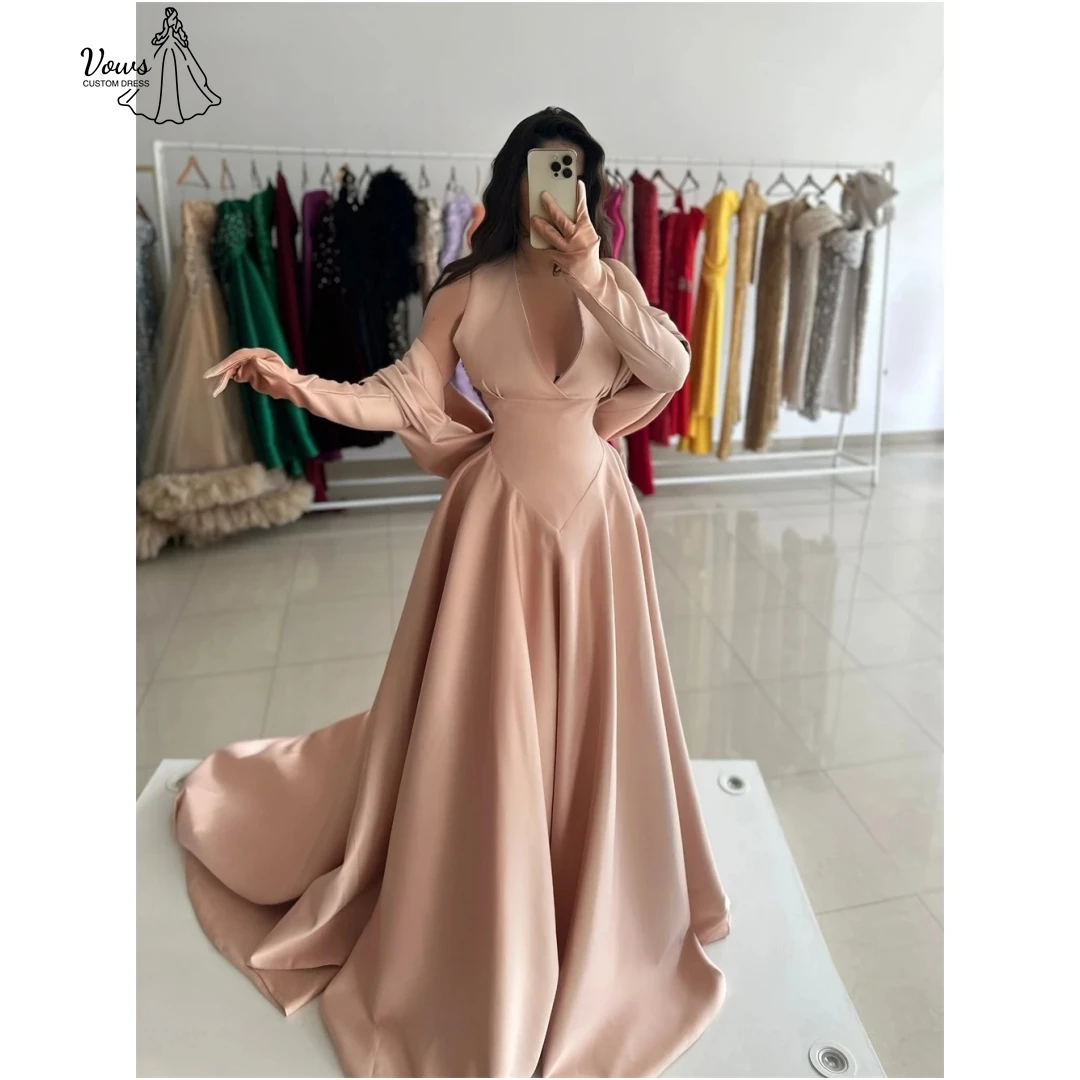 Vows Custom Made Luxurious Prom Dress Luxury 2025 Ribbon Robe Soiree Line A V-neck Custom Occasion Dresses for Special Occasions
Vows Custom Made Luxurious Prom Dress Luxury 2025 Ribbon Robe Soiree Line A V-neck Custom Occasion Dresses for Special Occasions
