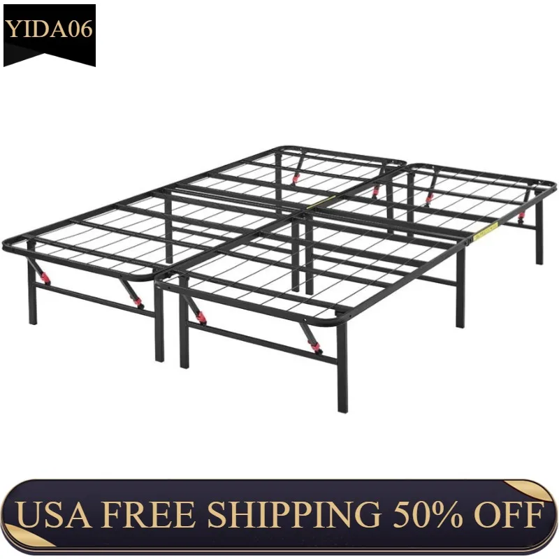 Basics Foldable Metal Platform Bed Frame with Tool Free Setup, 14 Inches High, Queen, Black
Basics Foldable Metal Platform Bed Frame with Tool Free Setup, 14 Inches High, Queen, Black