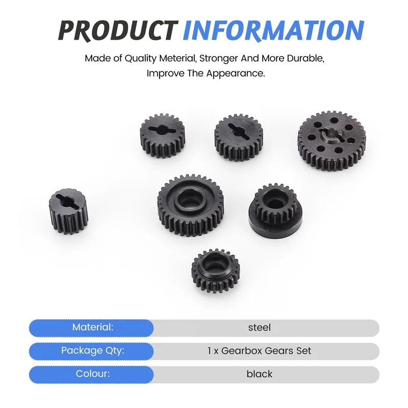 MYMF-Metal Steel Gearbox Gears Set For Yikong YK4082 YK4102 YK4103 Absima Sherpa RC Crawler Car Upgrades Parts Accessories
MYMF-Metal Steel Gearbox Gears Set For Yikong YK4082 YK4102 YK4103 Absima Sherpa RC Crawler Car Upgrades Parts Accessories
