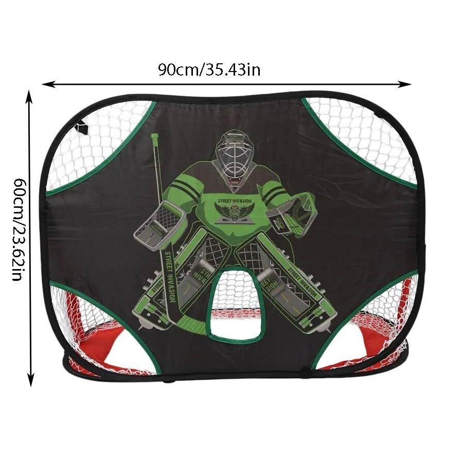 Large Black Human-shaped Net Foldable Hockey Ice Hockey Soccer Goal for Outdoor Sports
Large Black Human-shaped Net Foldable Hockey Ice Hockey Soccer Goal for Outdoor Sports