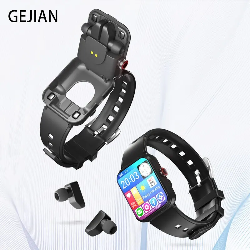 Gejian Smart Watch Bluetooth Waterproof Call Two-in-One Wireless Bluetooth Dual Earphone Call Sports Fitness Men's Smart Watch
Gejian Smart Watch Bluetooth Waterproof Call Two-in-One Wireless Bluetooth Dual Earphone Call Sports Fitness Men's Smart Watch