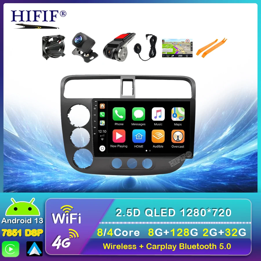 For Honda CIVIC 2000 - 2006 Car Radio Multimedia Video Player Navigation GPS Stereo Auto Android BT No 2 DIN 2din
For Honda CIVIC 2000 - 2006 Car Radio Multimedia Video Player Navigation GPS Stereo Auto Android BT No 2 DIN 2din