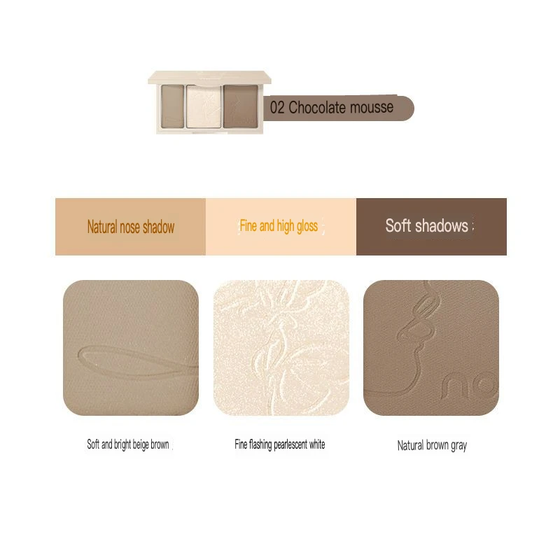 NOVO Cosmetics Contouring Highlighting Nose Shadow And Shadow All-in-One Tray Long-Lasting Non-Fading Makeup Set
NOVO Cosmetics Contouring Highlighting Nose Shadow And Shadow All-in-One Tray Long-Lasting Non-Fading Makeup Set