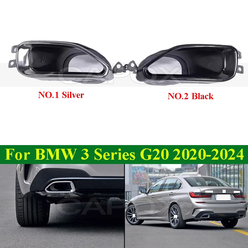 CAPQX Rear Bumper Muffler Tail Section Exhaust Pipe For BMW 3 Series G20 2020-2024 Rear Exhaust Throat Rear Exhaust Frame
CAPQX Rear Bumper Muffler Tail Section Exhaust Pipe For BMW 3 Series G20 2020-2024 Rear Exhaust Throat Rear Exhaust Frame